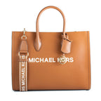 Michael Kors brun skulderveske i skinn
