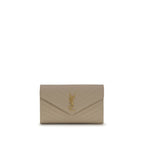 Saint Laurent Beige Bos Taurus Skulderveske i Kalveskinn