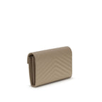 Saint Laurent Beige Bos Taurus Skulderveske i Kalveskinn