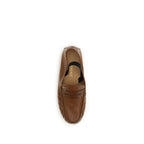 Versace brune slip-on-loafers i lammeskinn (Ovis Aries)