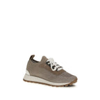 Brunello Cucinelli Beige Chunky-sneakers i bomull