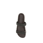 Brunello Cucinelli Brune Kalveskinn Bos Taurus Flate Sandaler