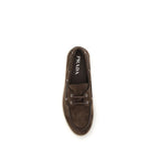 Prada Brune Kalveskinn Bos Taurus Slip-On Loafers