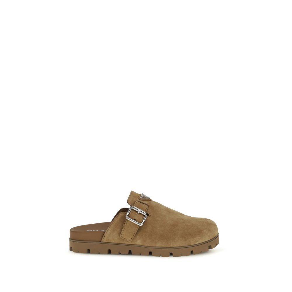 Prada Beige Kalveskinn Bos Taurus Mules