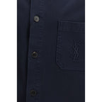 Saint Laurent blå denimjakke i bomull