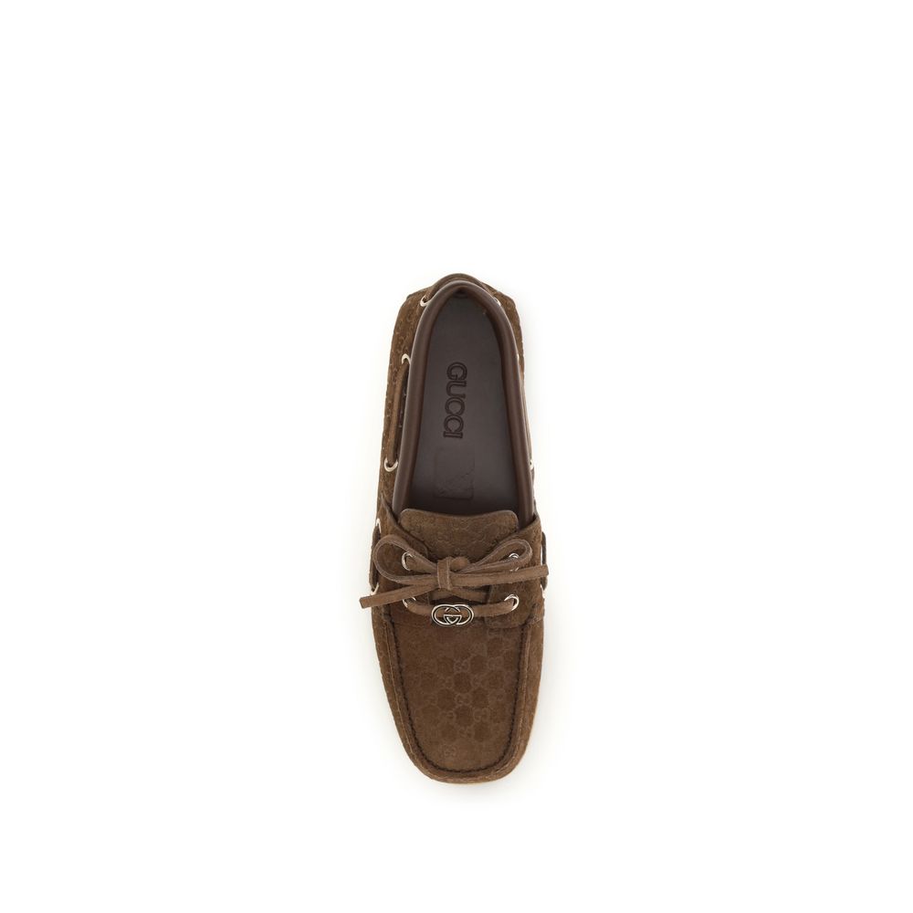 Gucci Brune Kalveskinn Bos Taurus Slip-On Loafers