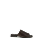 Brunello Cucinelli Brune kalveskinnssandaler (Bos Taurus)