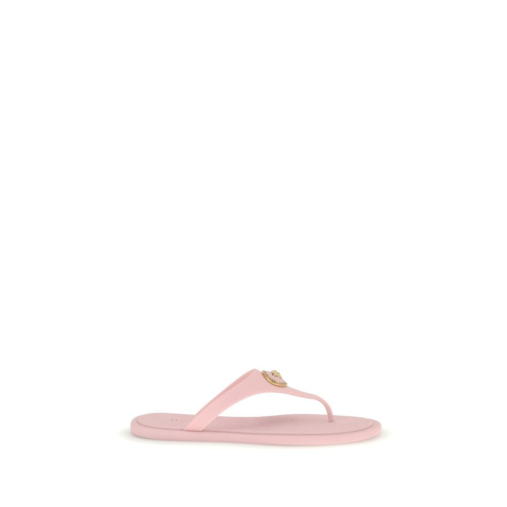 Versace flerfargede flip-flops i gummi