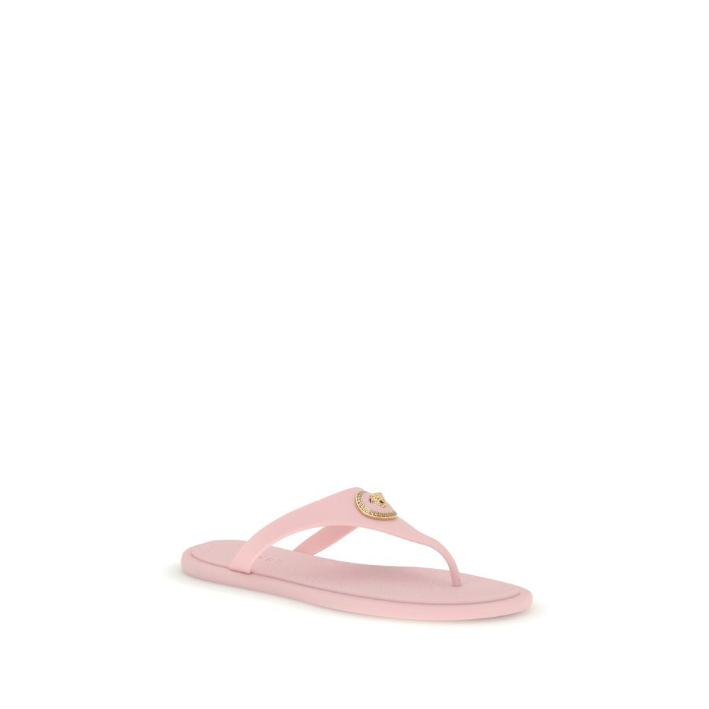 Versace flerfargede flip-flops i gummi
