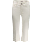Guess Jeans Bianco Bomull Capri til dame