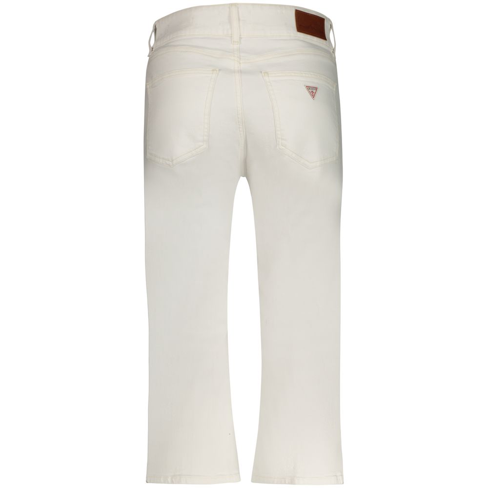 Guess Jeans Bianco Bomull Capri til dame