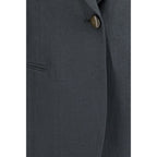 Giorgio Armani Gray Linen Jacket