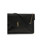 Saint Laurent svart lam Ovis Aries Aries skulderveske
