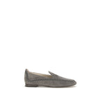 Giorgio Armani grå kalveskinn Bos Taurus slip-on loafers