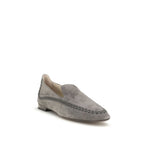 Giorgio Armani grå kalveskinn Bos Taurus slip-on loafers
