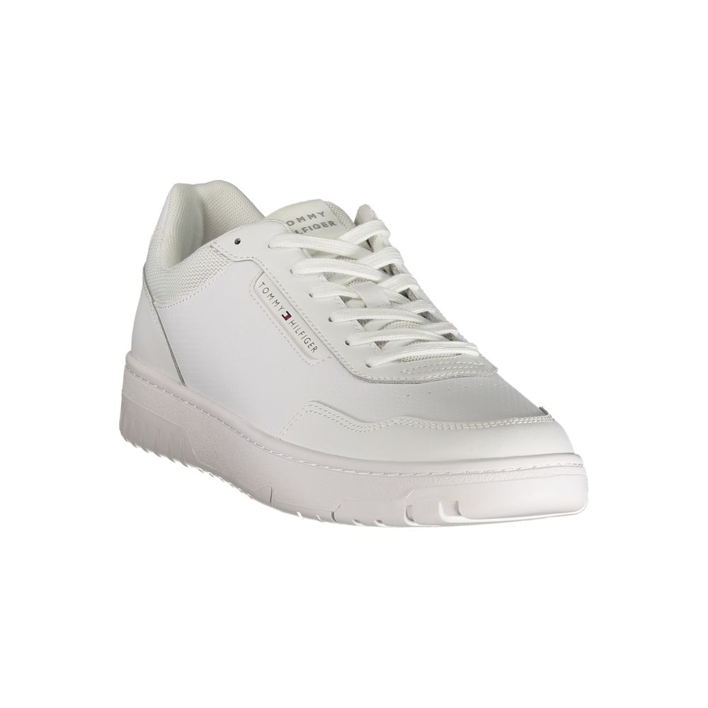 Tommy Hilfiger hvit herresneaker i polyuretan