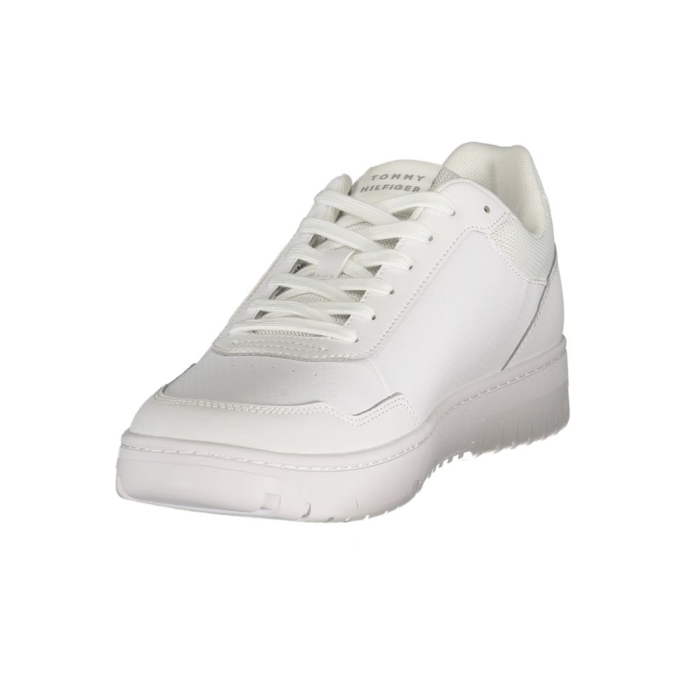 Tommy Hilfiger hvit herresneaker i polyuretan