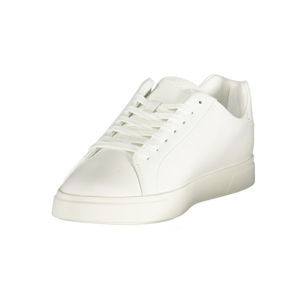 Calvin Klein hvite polyuretan herresko