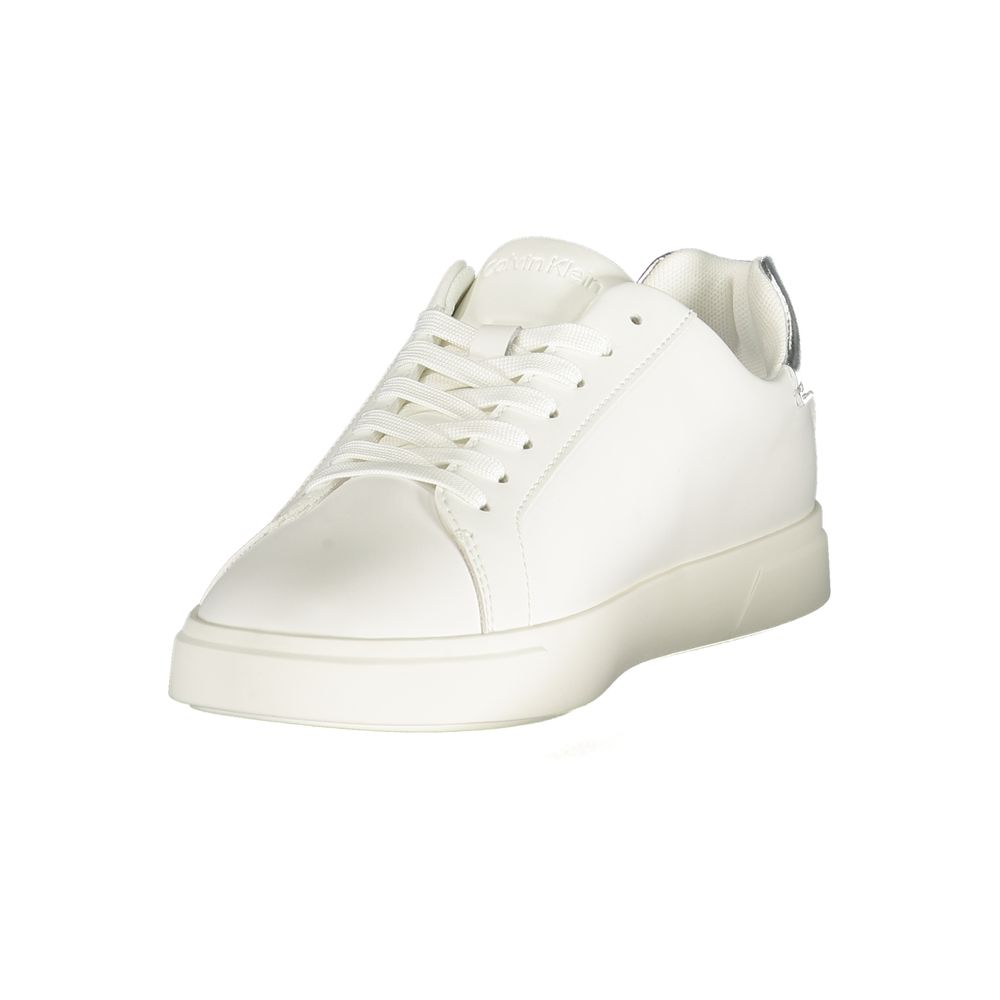 Calvin Klein hvite lavtopp joggesko i polyester