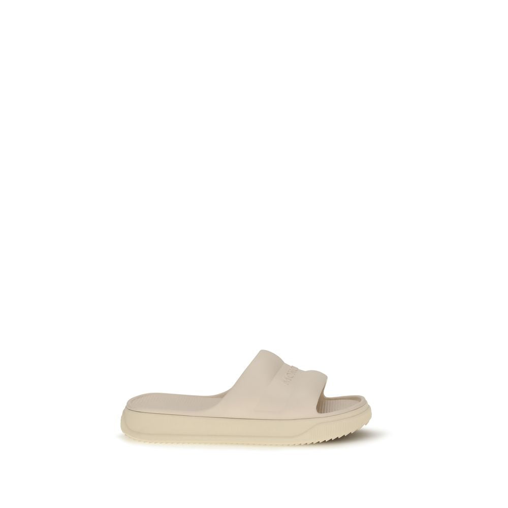Moncler Beige Gummisandaler
