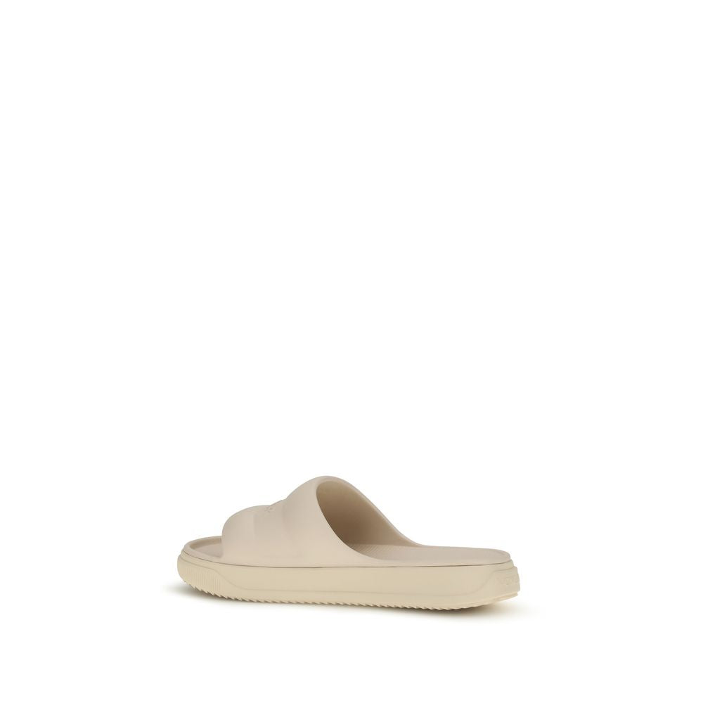 Moncler Beige Gummisandaler
