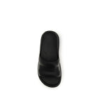 Moncler Svarte Gummisandaler