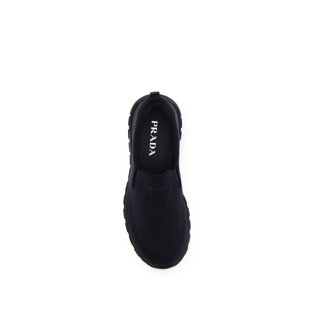 Prada lave sneakers i resirkulert polyamid, blå