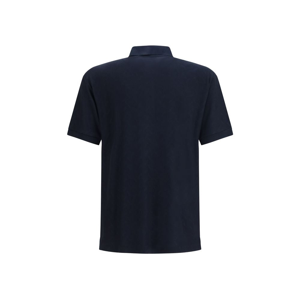 Giorgio Armani blå viskosepiké
