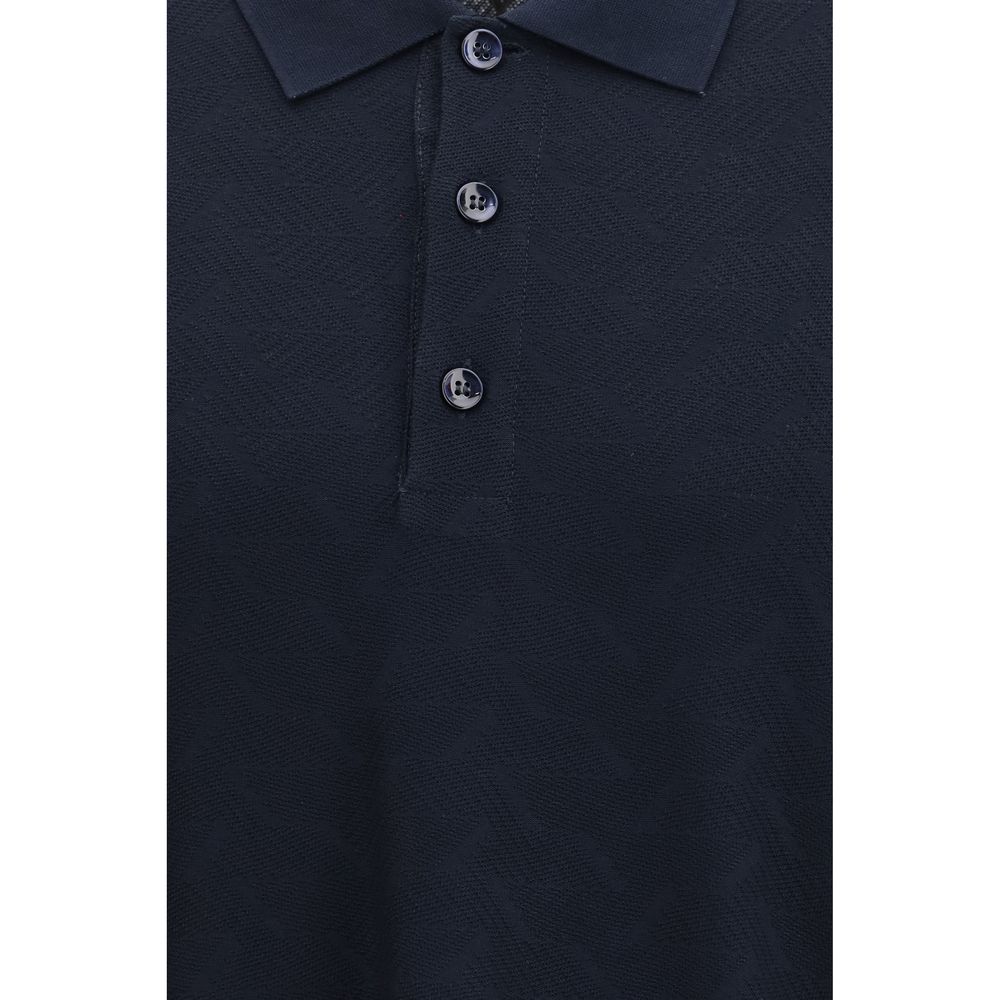 Giorgio Armani blå viskosepiké
