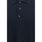 Giorgio Armani blå viskosepiké
