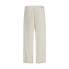 Max Mara beige fritidsbukser i bomull