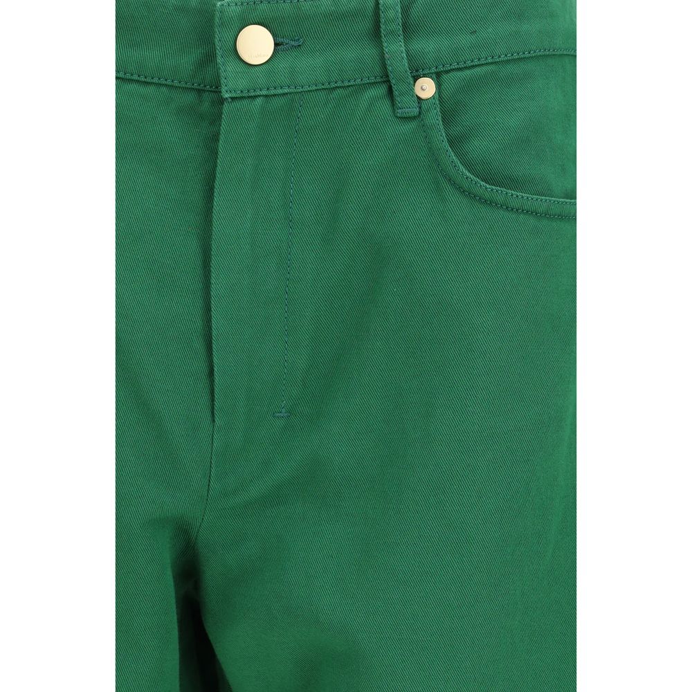 Max Mara tofargede uformelle bukser i bomull