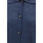 Blå lincardigan fra Max Mara