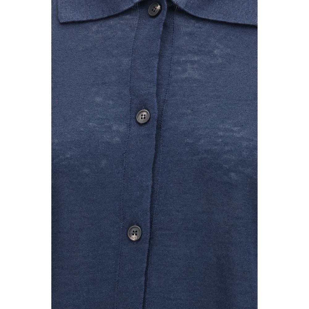 Blå lincardigan fra Max Mara