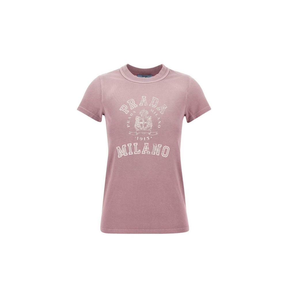 Prada Flerfarget Bomulls-T-skjorte
