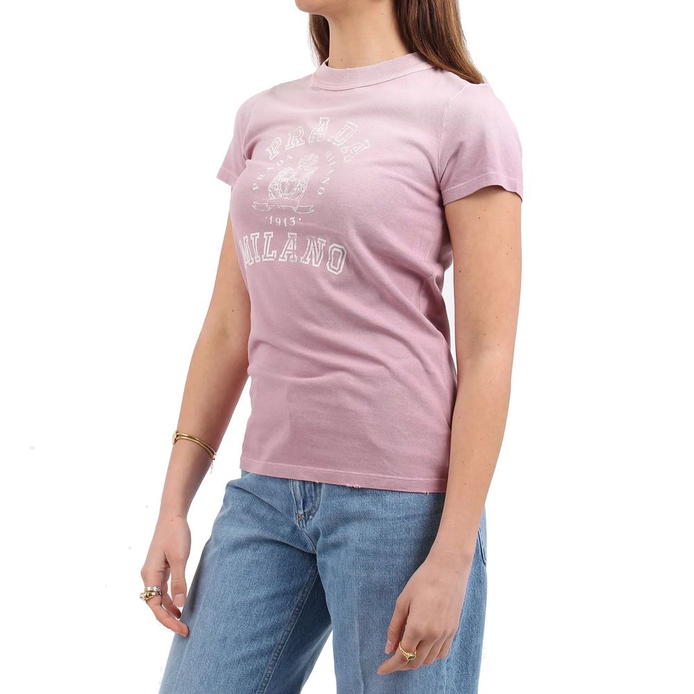 Prada Flerfarget Bomulls-T-skjorte