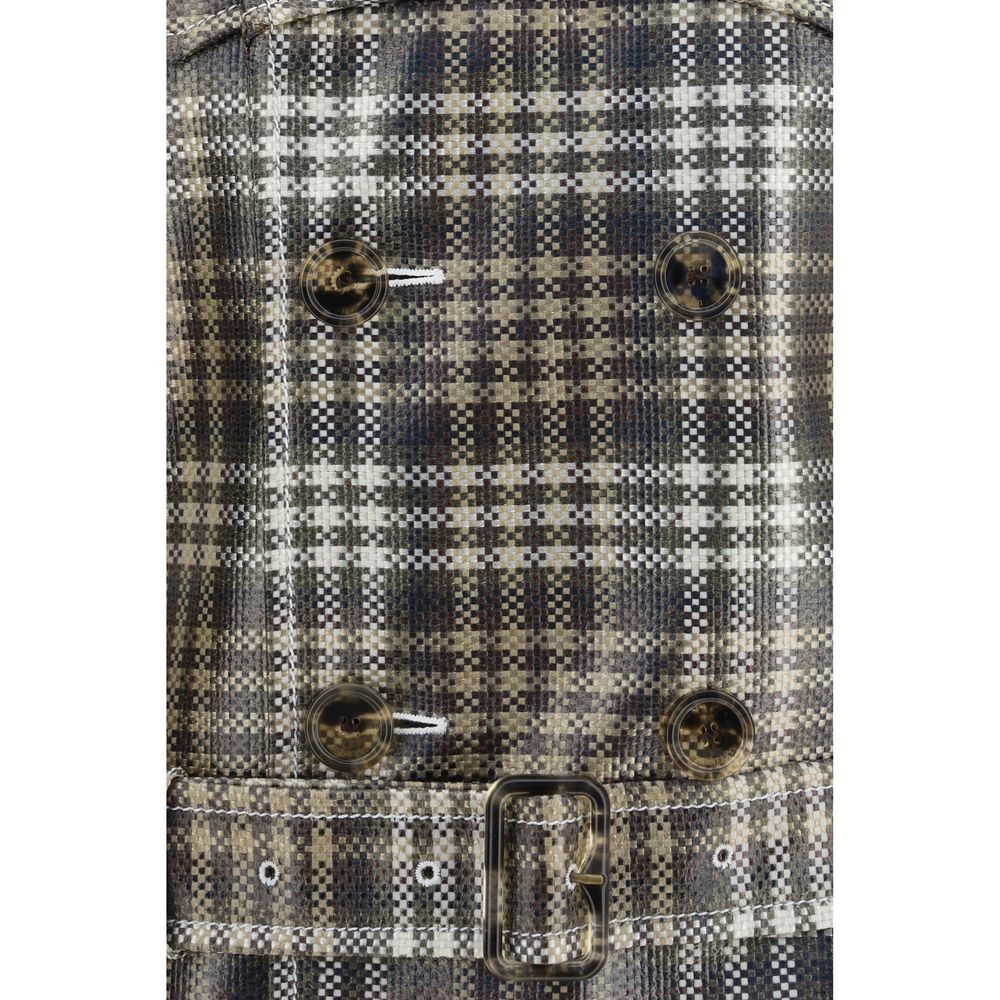 Burberry brun polyesterfrakk
