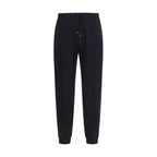 Brunello Cucinelli Svarte joggebukser i bomull (treningsbukser)