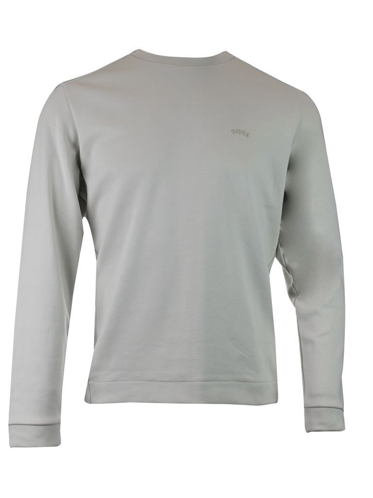 Hugo Boss Beige bomullsgenser med rund hals