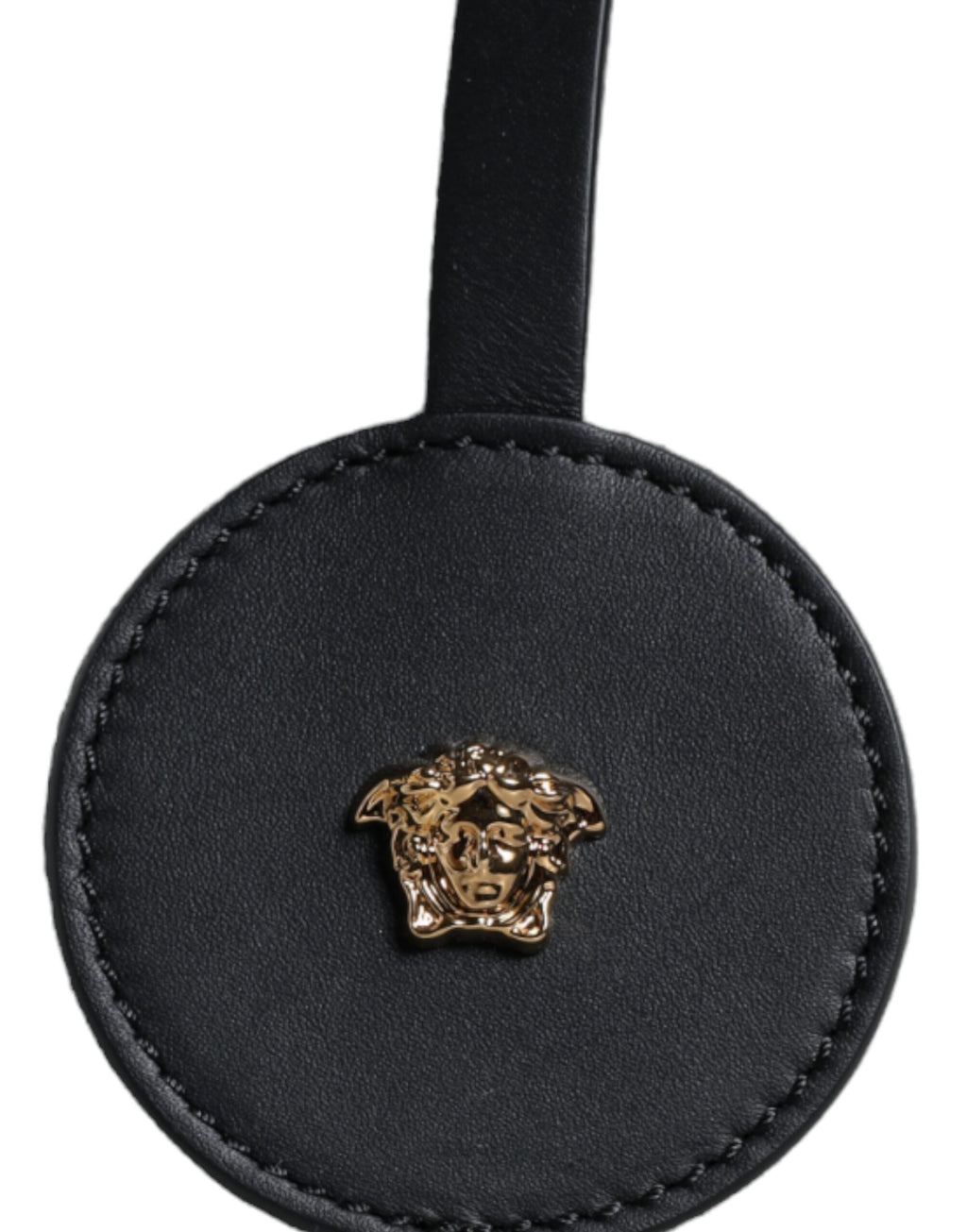 Versace hvit crossbody-veske i kanvasskinn med topphåndtak og logo