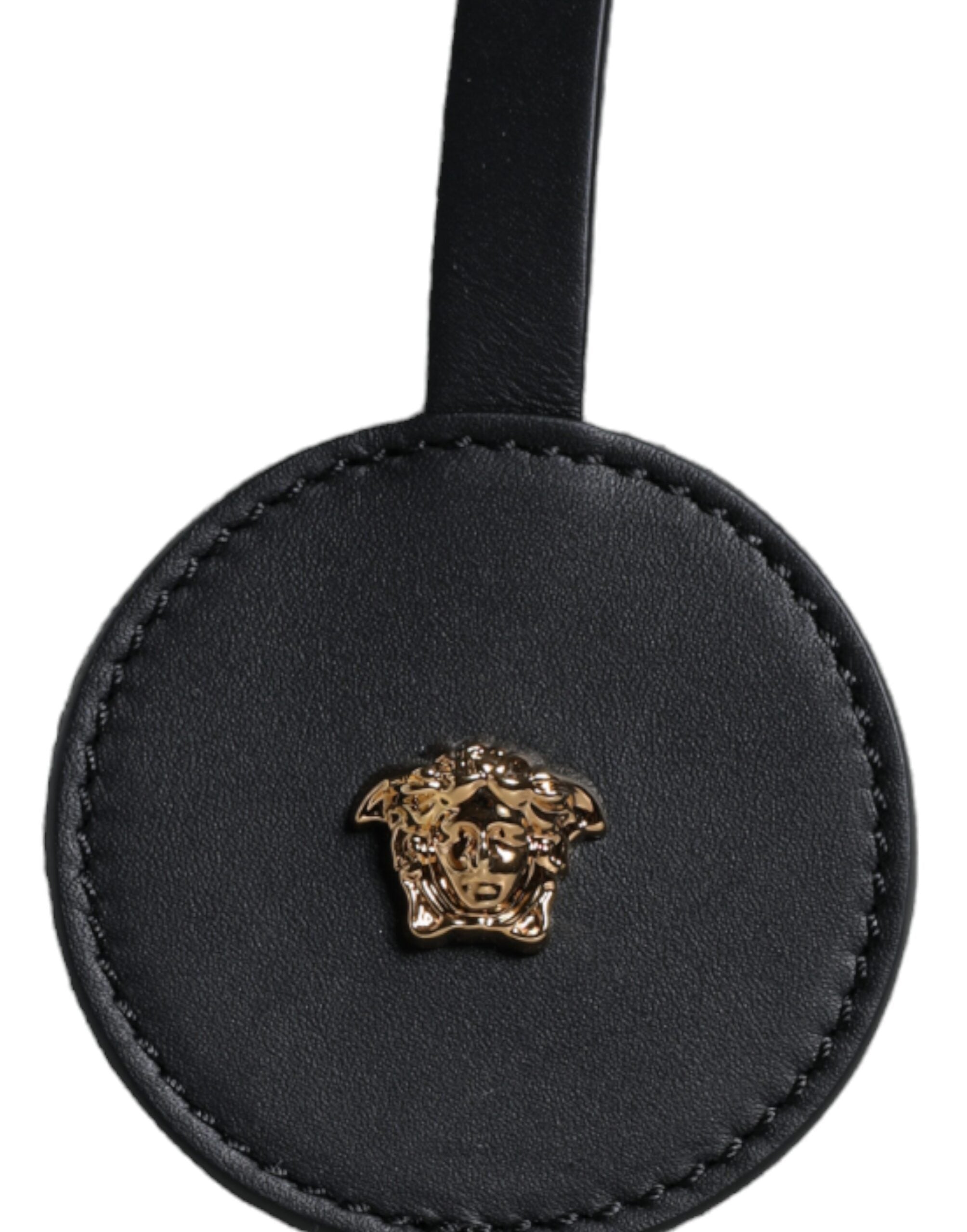 Versace hvit crossbody-veske i kanvasskinn med topphåndtak og logo