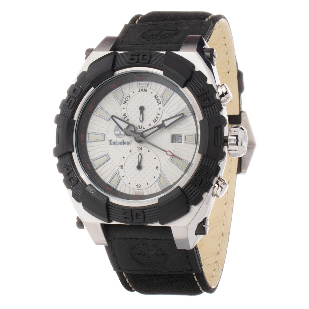Timberland Black Leather Sport Watch
