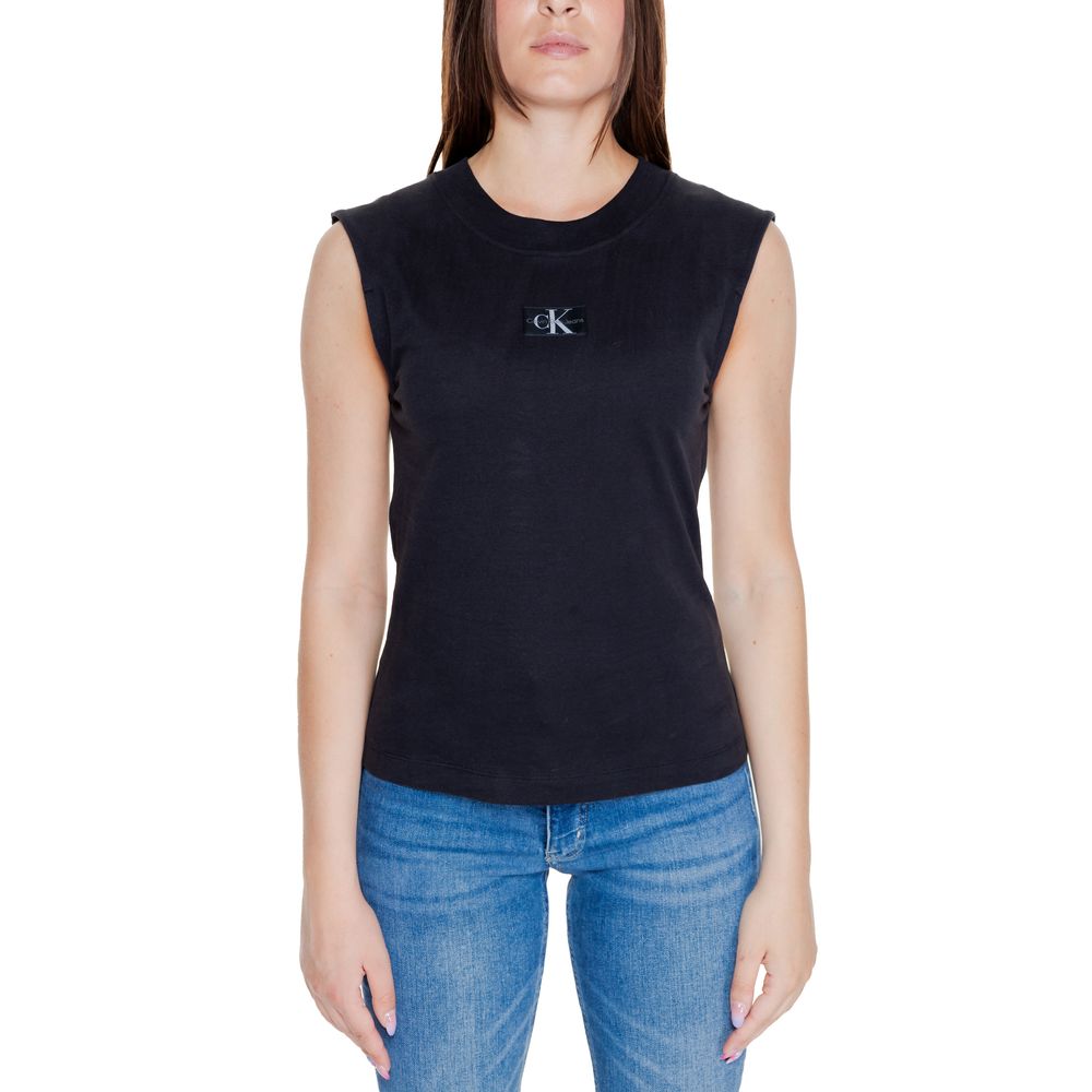 Calvin Klein Jeans Svart T-skjorte i bomull