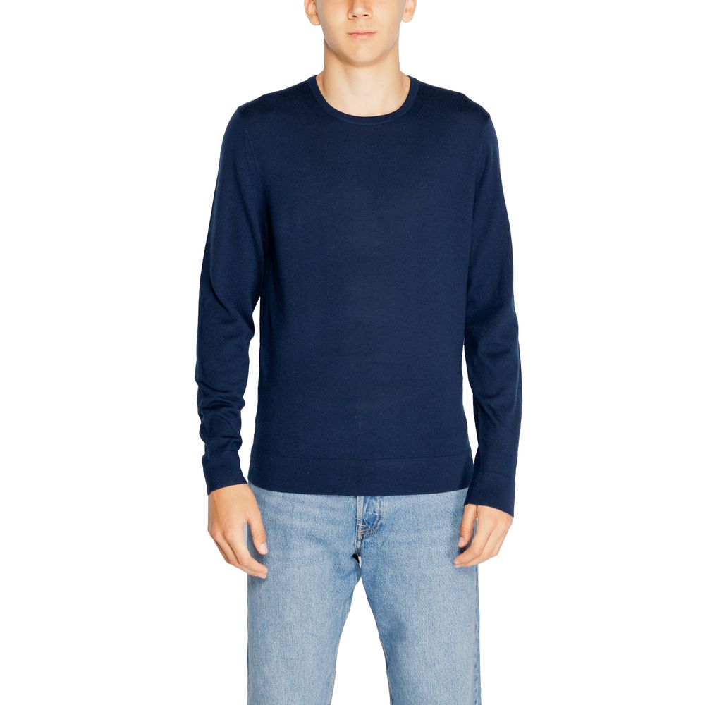 Calvin Klein Blå Genser i Resirkulert Ull