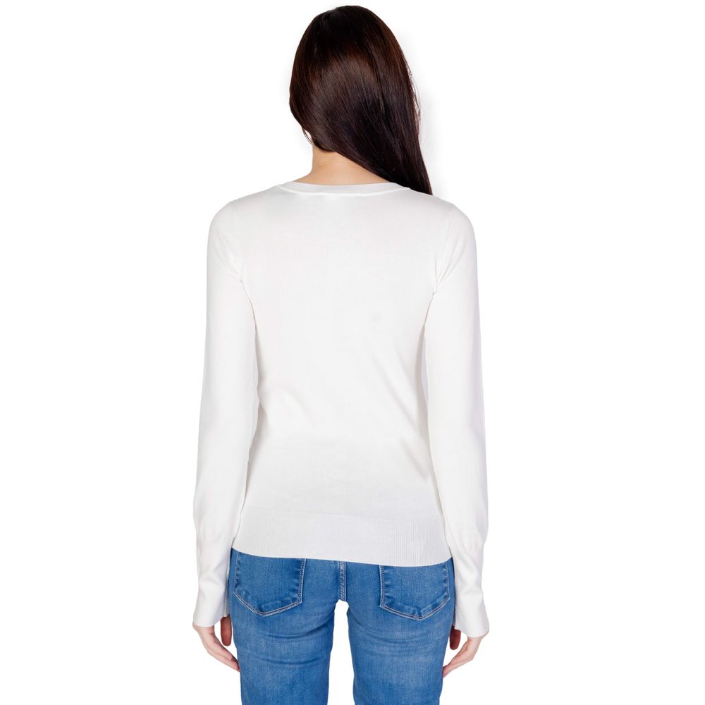 Guess hvit bomullssweatshirt