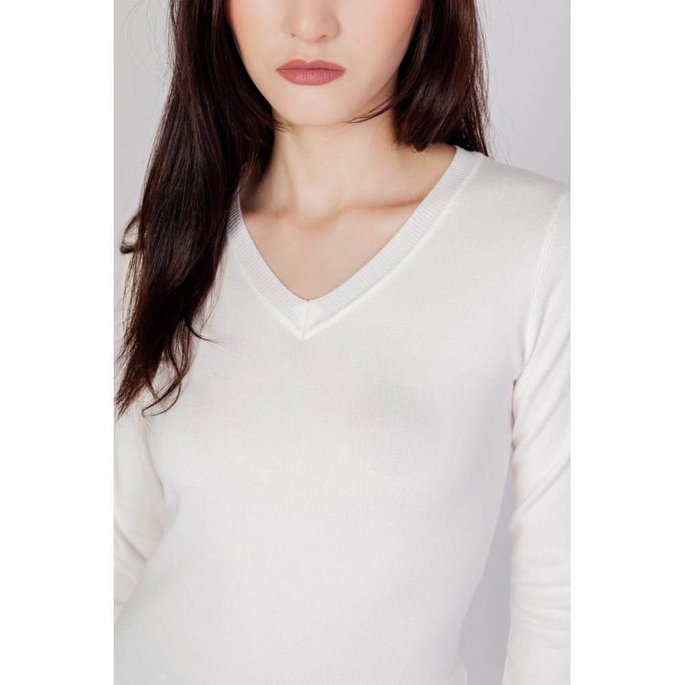 Guess hvit bomullssweatshirt