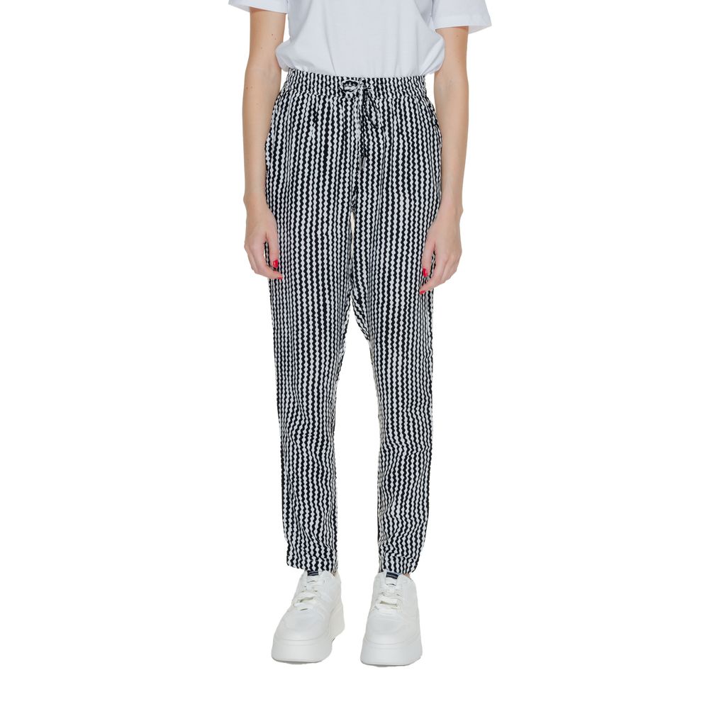Only Black Viscose Casual Pants