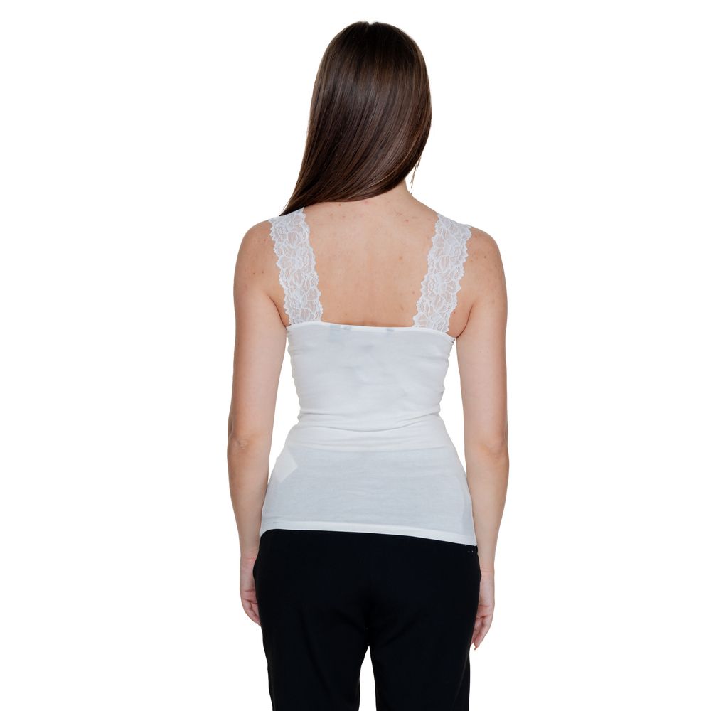Vero Moda hvite tanktopper i viskose