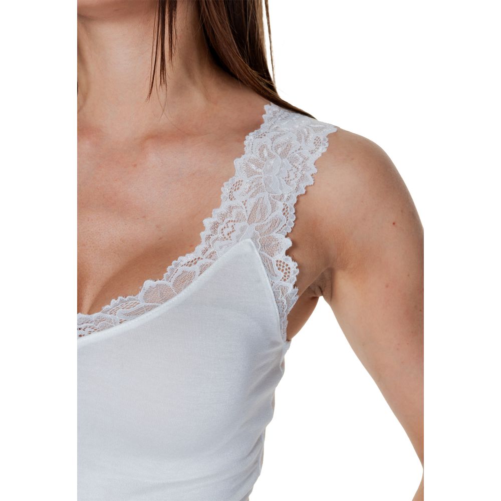 Vero Moda hvite tanktopper i viskose