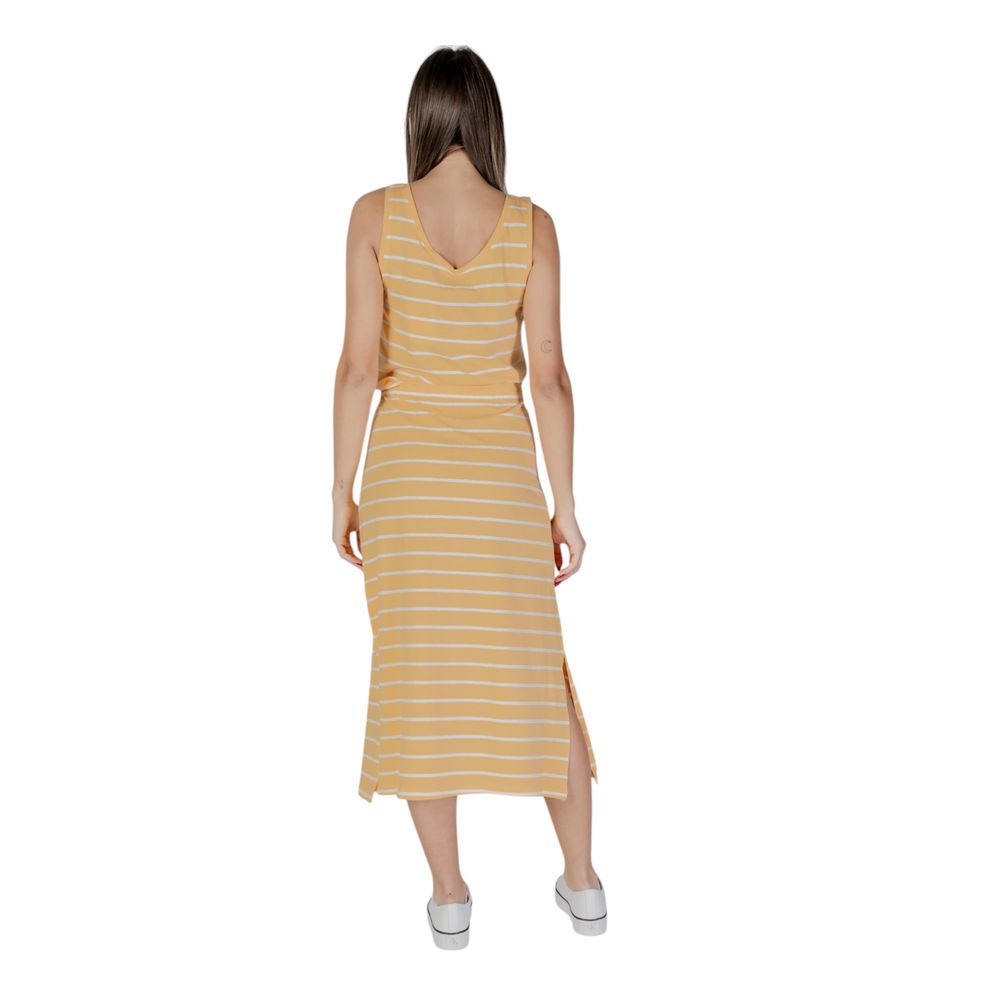 B.Young Bicolor Cotton Lang Kjole